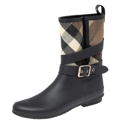 burberry holloway check canvas short rain boot|Burberry Limited.